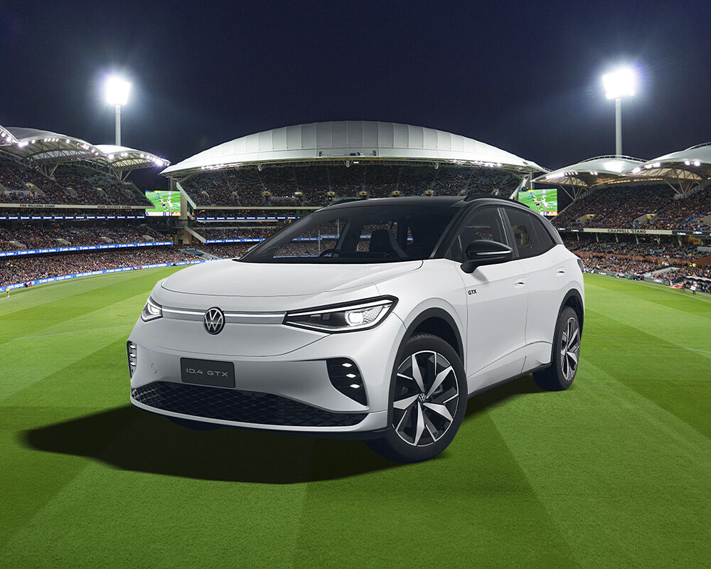 White VW Car on Adelaide Oval