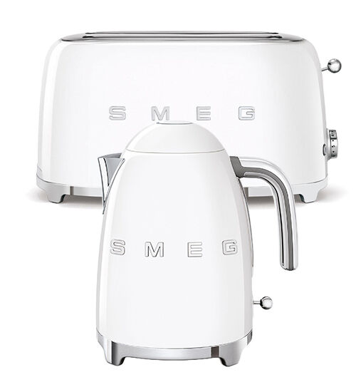 2026 Smeg kettle and toaster in white
