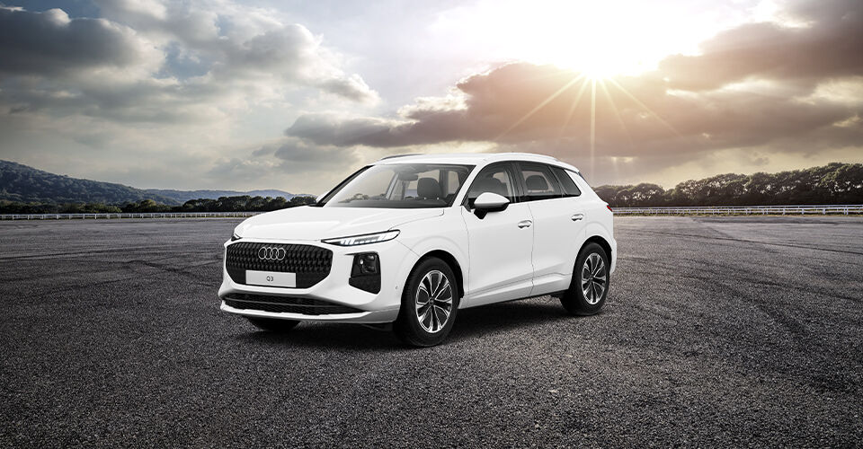 2026 Audi Q3 SUV white on road